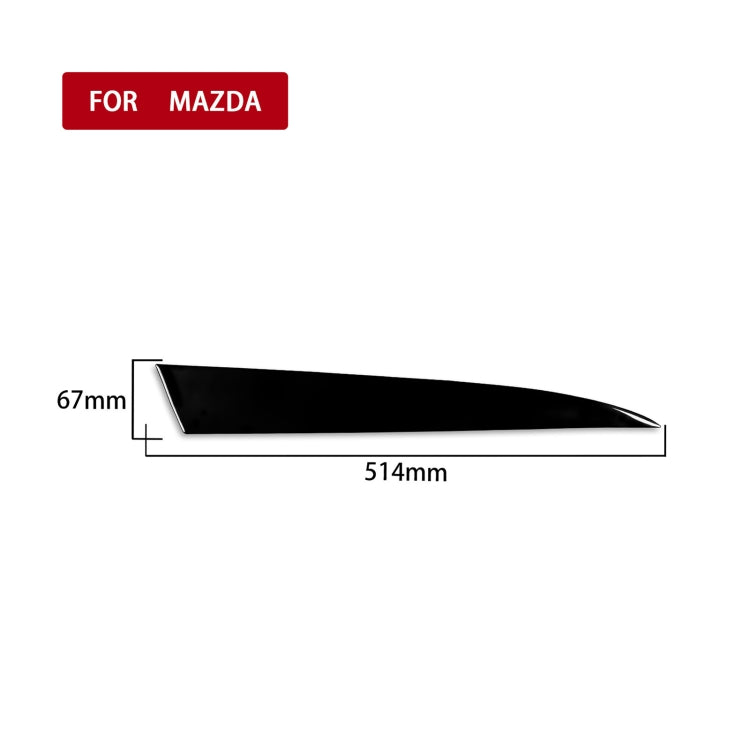 For Mazda 3 Axela 2010-2013 Car Glove Box Decorative Sticker, Right Drive - Car Interior Mouldings by PMC TechLife | Online Shopping South Africa | PMC TechLife | Buy Now Pay Later Mobicred