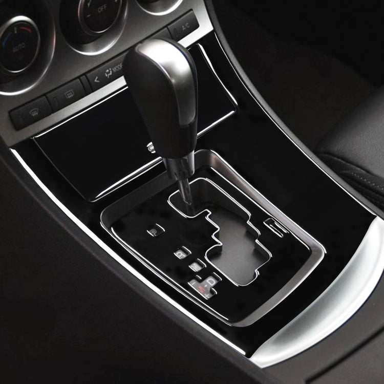 For Mazda 3 Axela 2010-2013 4 in 1 Car Gear Panel Set A Decorative Sticker, Left Drive - Car Interior Mouldings by PMC TechLife | Online Shopping South Africa | PMC TechLife | Buy Now Pay Later Mobicred