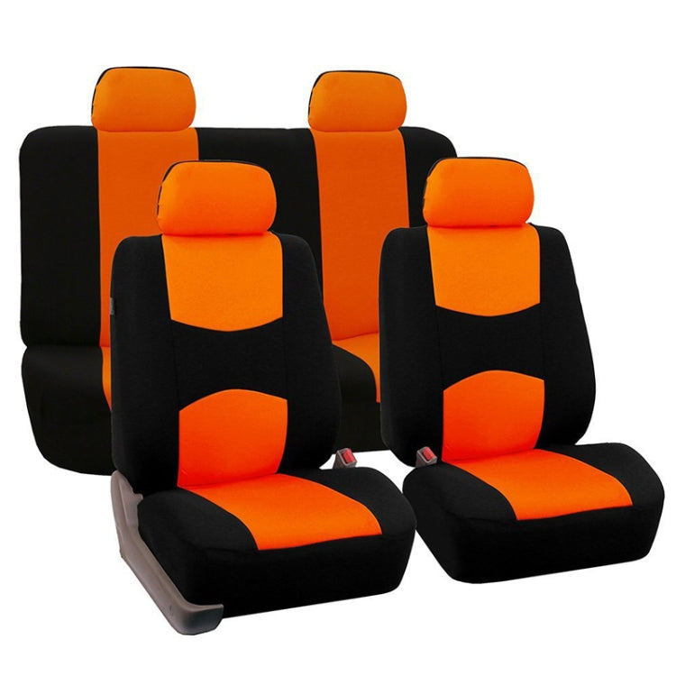 9 in 1 Universal Four Seasons Anti-Slippery Cushion Mat Set for 5 Seat Car, Style:Ordinary (Orange) - Seat Accessories by PMC Jewellery | Online Shopping South Africa | PMC Jewellery | Buy Now Pay Later Mobicred