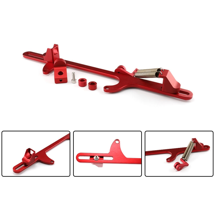 Car Modification Accessories Aluminum Alloy 4500 Series Cable Base Throttle Bracket Throttle Valve Cable(Red) - Engine Fittings by PMC TechLife | Online Shopping South Africa | PMC TechLife | Buy Now Pay Later Mobicred