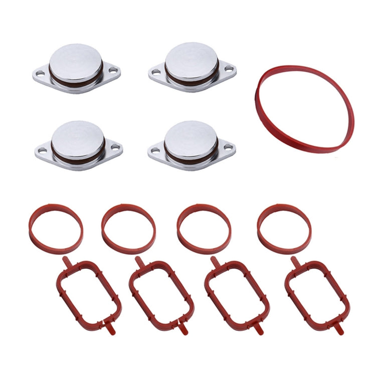 4x33mm Car Swirl Flap Air Intake Aluminum Gasket Remove Repair Kit(Silver) - Engine Fittings by PMC Jewellery | Online Shopping South Africa | PMC Jewellery | Buy Now Pay Later Mobicred