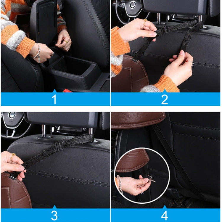 Car Front Seat Hanging Bag Mobile Phone Storage Bag (Beige) - Stowing Tidying by PMC Jewellery | Online Shopping South Africa | PMC Jewellery | Buy Now Pay Later Mobicred