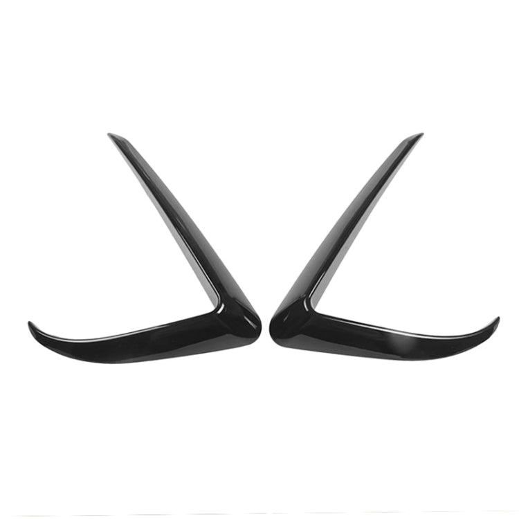2 PCS Car Lamp Eyebrow Decorative Sticker Fog Lamp Frame for Tesla Model 3(Black) - free shipping - PMC TechLife - Order now!