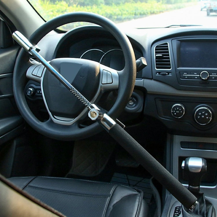 Car Adjustable Telescopic U Shape Steering Wheel Lock Anti-theft Cipher Lock with Safety Hammer - free shipping - PMC TechLife - Order now!