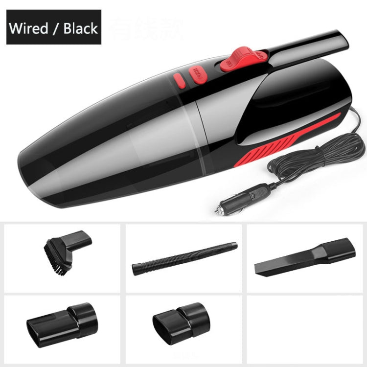 Car Wired Portable 120W Handheld Powerful Vacuum Cleaner with LED Light Cable Length: 5m(Black) - Vacuum Cleaner by PMC TechLife | Online Shopping South Africa | PMC TechLife | Buy Now Pay Later Mobicred