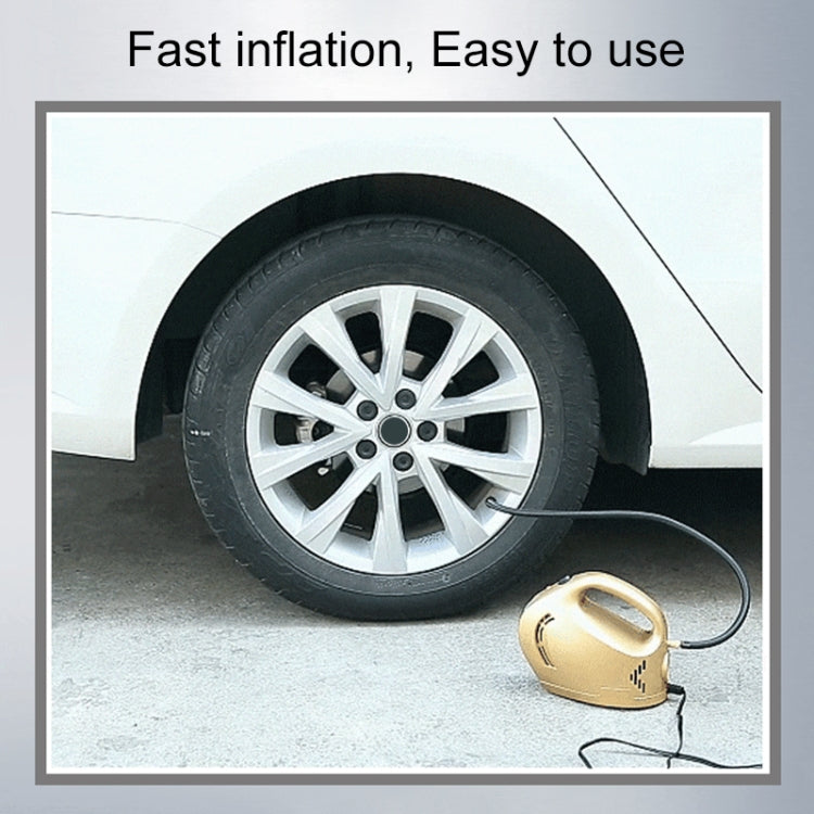 DC 12V 100W Four In One Portable  Car Tire Pump Inflatable Pump(Rose Gold) - Inflatable Pump by PMC TechLife | Online Shopping South Africa | PMC TechLife