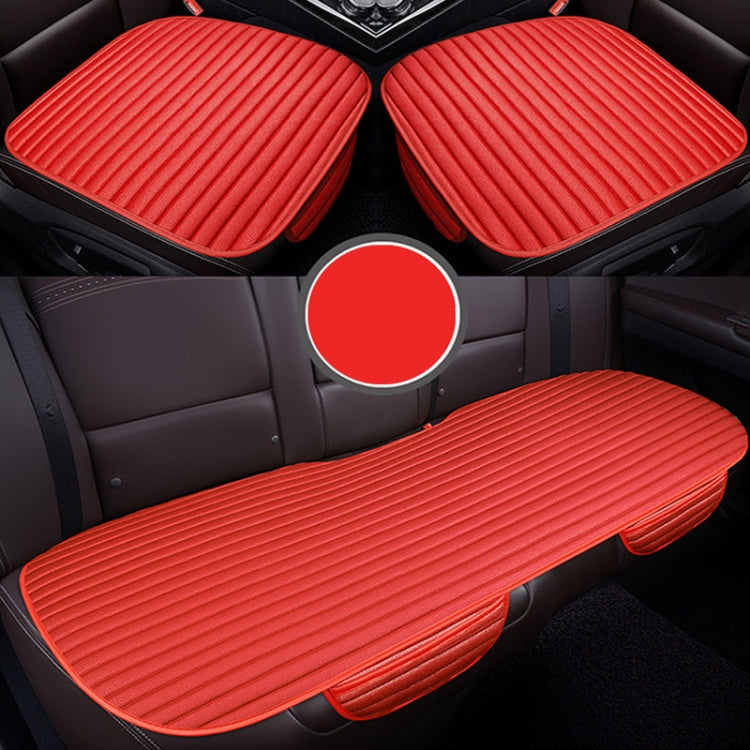 3 in 1 Car Seat Cushion Free Binding Half Inclusive Seat Mat Set (Red) - Seat Accessories by PMC TechLife | Online Shopping South Africa | PMC TechLife | Buy Now Pay Later Mobicred