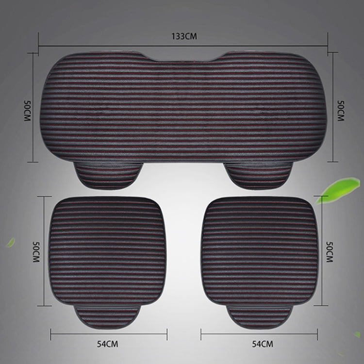 3 in 1 Car Seat Cushion Free Binding Half Inclusive Seat Mat Set (Red) - Seat Accessories by PMC TechLife | Online Shopping South Africa | PMC TechLife | Buy Now Pay Later Mobicred