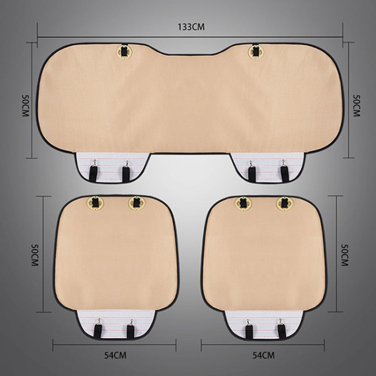 3 in 1 Car Seat Cushion Free Binding Half Inclusive Seat Mat Set (Red) - Seat Accessories by PMC TechLife | Online Shopping South Africa | PMC TechLife | Buy Now Pay Later Mobicred