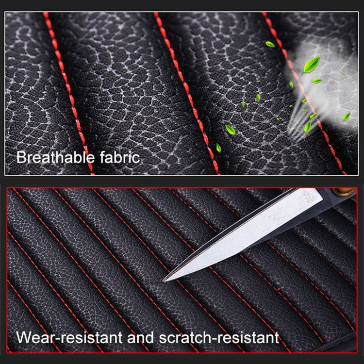 3 in 1 Car Seat Cushion Free Binding Half Inclusive Seat Mat Set (Red) - Seat Accessories by PMC TechLife | Online Shopping South Africa | PMC TechLife | Buy Now Pay Later Mobicred