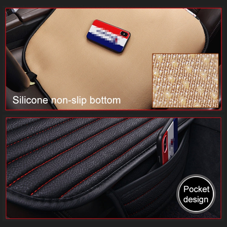 3 in 1 Car Seat Cushion Free Binding Half Inclusive Seat Mat Set (Red) - Seat Accessories by PMC TechLife | Online Shopping South Africa | PMC TechLife | Buy Now Pay Later Mobicred