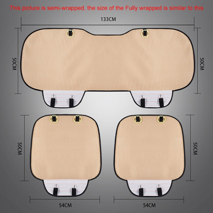 3 in 1 Car Seat Cushion Free Binding All Inclusive Seat Mat Set (Blue) - Seat Accessories by PMC TechLife | Online Shopping South Africa | PMC TechLife | Buy Now Pay Later Mobicred