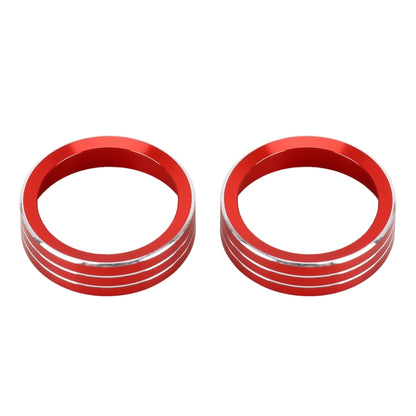 2 PCS Car Metal Air Conditioner Knob Case for Nissan X-TRAIL (Red) - Decoration Rings by PMC Jewellery | Online Shopping South Africa | PMC Jewellery | Buy Now Pay Later Mobicred