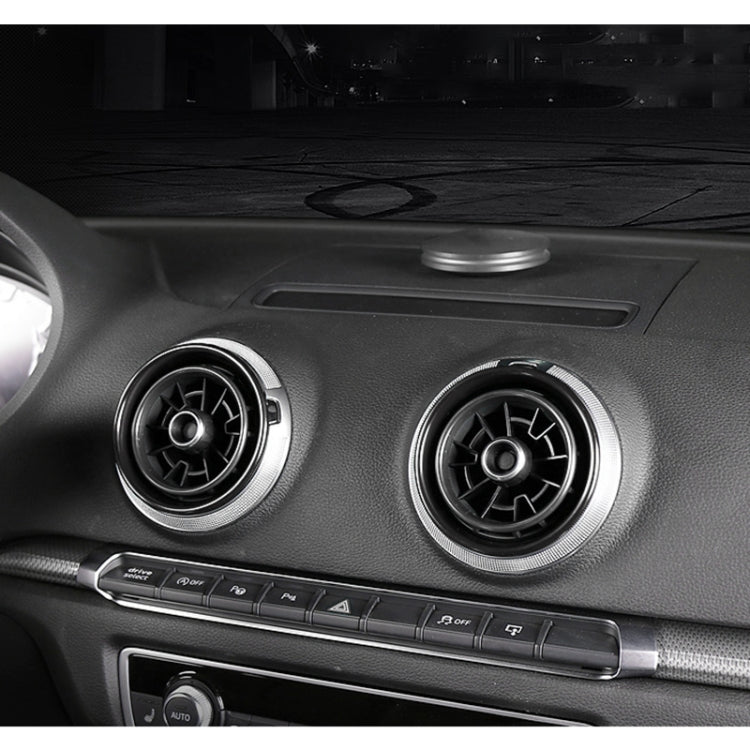 4 PCS Car Metal Air Outlet Decorative Outside Ring for Audi A3 / S3 / Q2L (Black) - Decoration Rings by PMC TechLife | Online Shopping South Africa | PMC TechLife | Buy Now Pay Later Mobicred