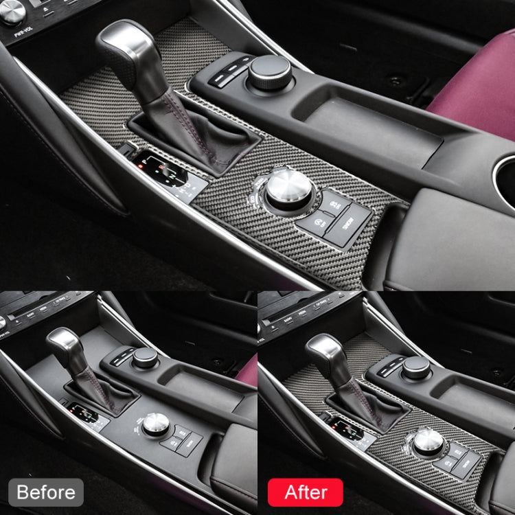 Car Carbon Fiber Gear Position Panel Decorative Sticker for Lexus IS250 2013-, Left Drive B Style - Car Interior Mouldings by PMC Jewellery | Online Shopping South Africa | PMC Jewellery | Buy Now Pay Later Mobicred