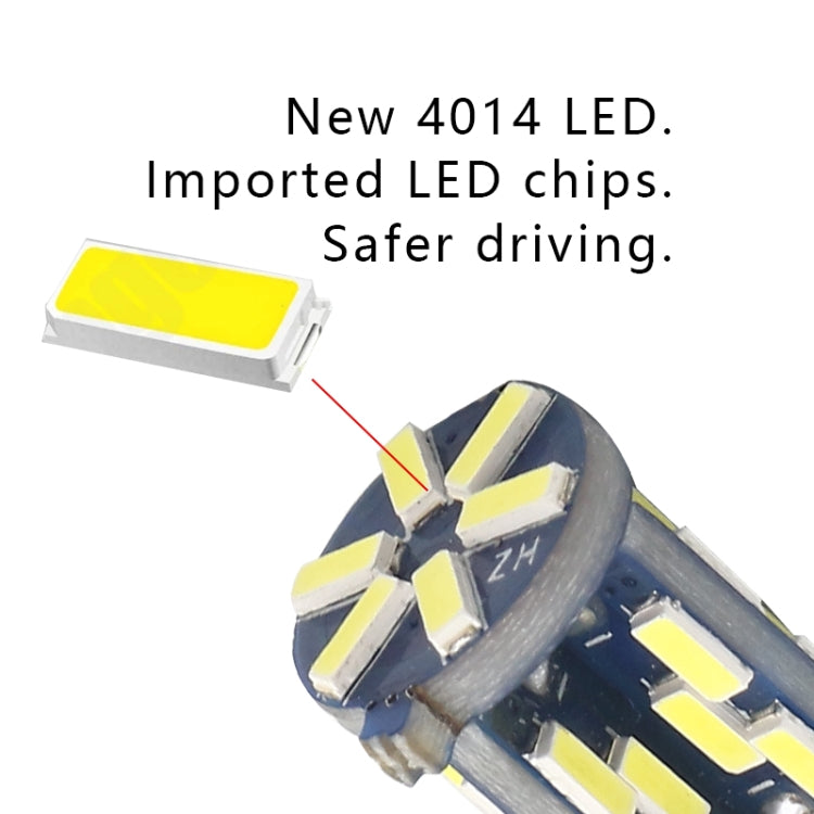 10 PCS T10 DC12V / 3W / 6000K / 180LM Car Canbus Decoding LED Clearance Lights with 30LEDs SMD-4041 Lamp Beads - Brake Lights by PMC TechLife | Online Shopping South Africa | PMC TechLife | Buy Now Pay Later Mobicred