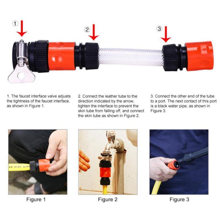 Car Cleaning Tools Chenille Automatic Rotating Car Wash Brush, Style: Water Brush + 10m Water Pipe - Car washing supplies by PMC TechLife | Online Shopping South Africa | PMC TechLife | Buy Now Pay Later Mobicred