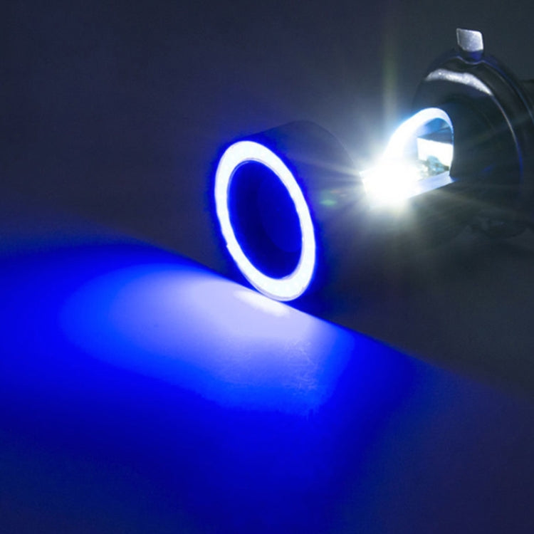 H4 DC12-80V / 20W / 6000K / 2000LM Motorcycle Headlight with Angel Eyes (Blue) - Headlights by PMC Jewellery | Online Shopping South Africa | PMC Jewellery | Buy Now Pay Later Mobicred