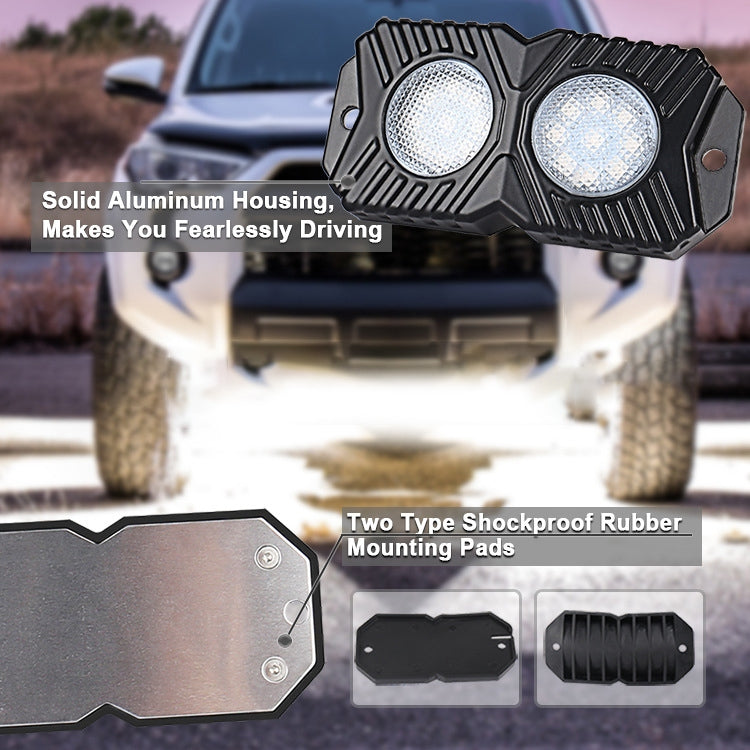 18W DC 12-24V 1.2A LED Double Row Car Bottom Light / Chassis Light / Yacht Deck Atmosphere Light (Yellow Light) - Decorative Lights by PMC TechLife | Online Shopping South Africa | PMC TechLife | Buy Now Pay Later Mobicred