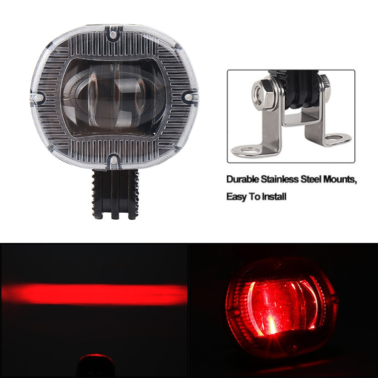 DC10-80V 10W IP67 900LM Car LED Forklift Warning Lights / Width Lights (Red Light) - Clearance Lights by PMC Jewellery | Online Shopping South Africa | PMC Jewellery | Buy Now Pay Later Mobicred