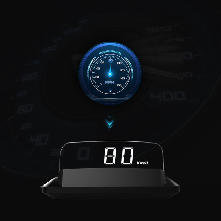 H408C Car 3.7 inch OBD Mode HUD Head-up Display Support Water Temperature Alarm Voltage Alarm - Head Up Display System by PMC Jewellery | Online Shopping South Africa | PMC Jewellery | Buy Now Pay Later Mobicred