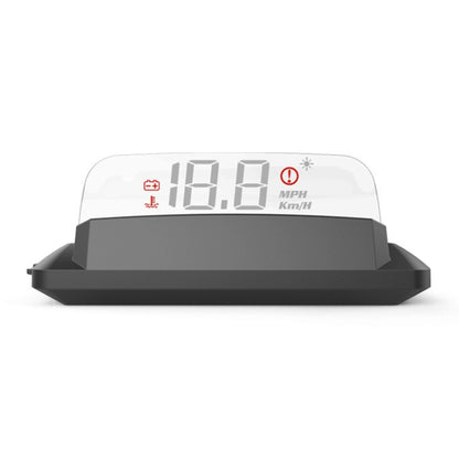 H408S Car 3.7 inch OBD Mode HUD Head-up Display Support Engine Failure Alarm / Water Temperature Alarm Voltage Alarm - Head Up Display System by PMC Jewellery | Online Shopping South Africa | PMC Jewellery | Buy Now Pay Later Mobicred