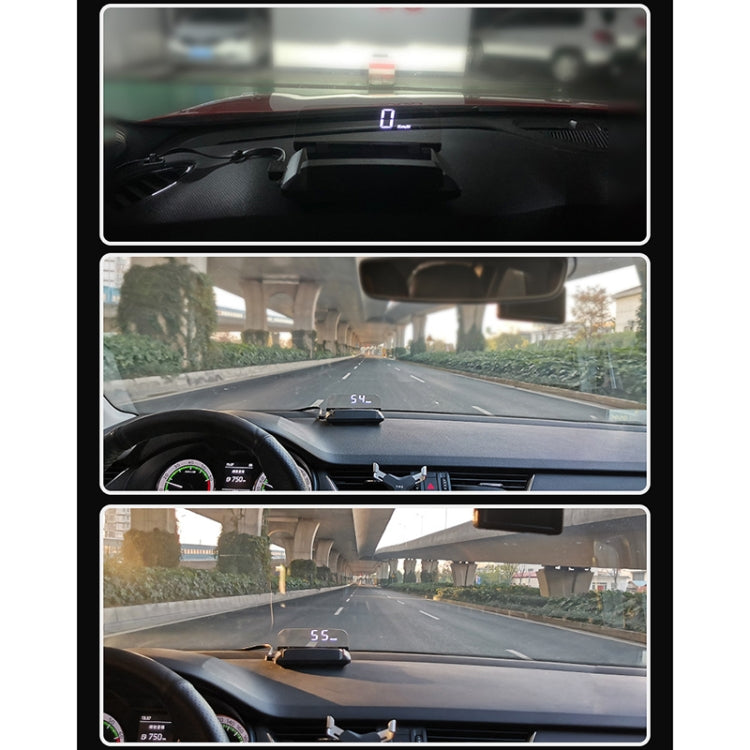 H408S Car 3.7 inch OBD Mode HUD Head-up Display Support Engine Failure Alarm / Water Temperature Alarm Voltage Alarm - Head Up Display System by PMC Jewellery | Online Shopping South Africa | PMC Jewellery | Buy Now Pay Later Mobicred