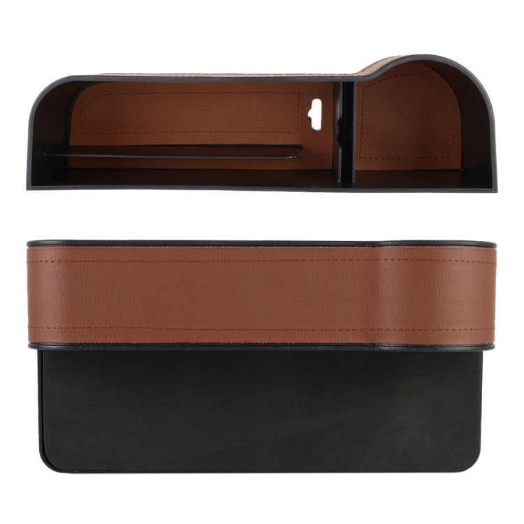 2 PCS Car Multi-functional Principal And Deputy Driver Seat Console Leather Box (Brown) - Stowing Tidying by PMC TechLife | Online Shopping South Africa | PMC TechLife | Buy Now Pay Later Mobicred