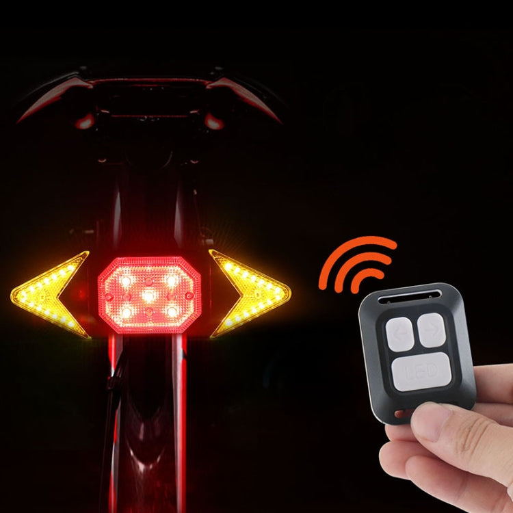 USB Rechargeable Bicycle Turn Light Wireless Remote Control Bike Tail Light - Taillights by PMC TechLife | Online Shopping South Africa | PMC TechLife | Buy Now Pay Later Mobicred