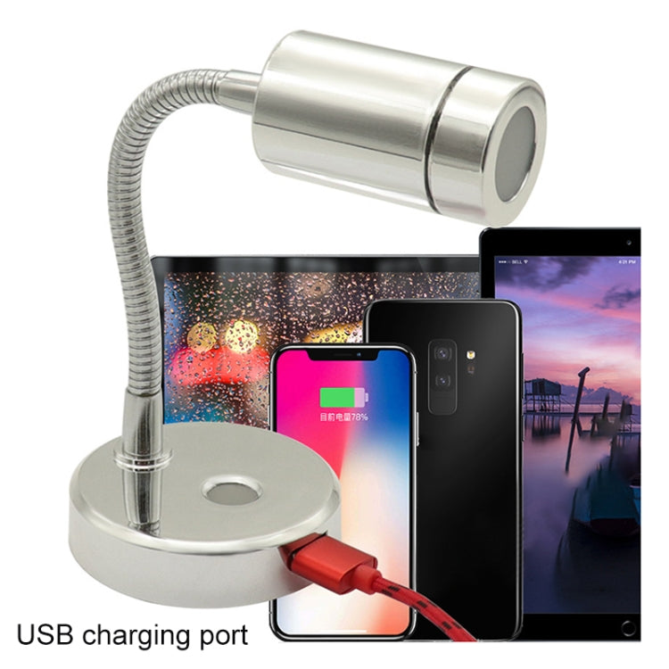 130mm RV 10-30V Multi-functional Reading Light with Touch Switch, Style: Hose - Instrument Lights by PMC TechLife | Online Shopping South Africa | PMC TechLife | Buy Now Pay Later Mobicred
