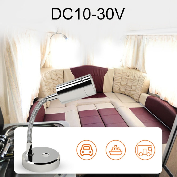 130mm RV 10-30V Multi-functional Reading Light with Touch Switch, Style: Hose - Instrument Lights by PMC TechLife | Online Shopping South Africa | PMC TechLife | Buy Now Pay Later Mobicred