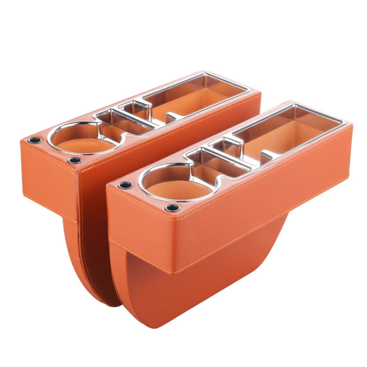 Car Multi-functional Console PU Leather Box Cup Holder Seat Gap Side Storage Box (Brown) - Stowing Tidying by PMC TechLife | Online Shopping South Africa | PMC TechLife | Buy Now Pay Later Mobicred
