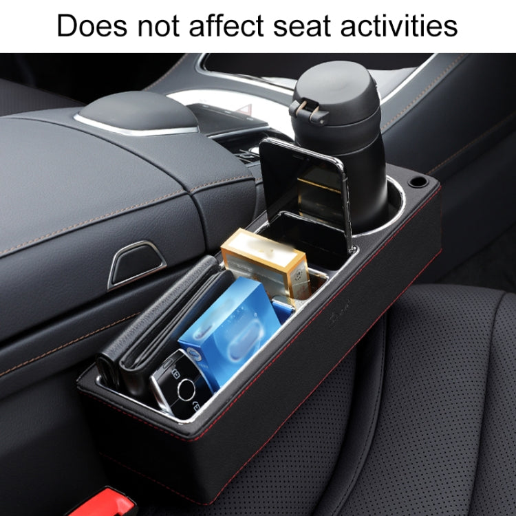 Car Multi-functional Console PU Leather Box Cup Holder Seat Gap Side Storage Box (Brown) - Stowing Tidying by PMC Jewellery | Online Shopping South Africa | PMC Jewellery | Buy Now Pay Later Mobicred