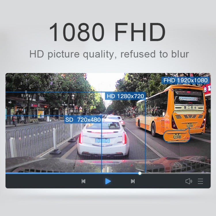 4 inch Touch Screen Car 2.5D HD 1080P Dual Recording Driving Recorder DVR Support Parking Monitoring / Loop Recording - Car DVRs by PMC Jewellery | Online Shopping South Africa | PMC Jewellery | Buy Now Pay Later Mobicred