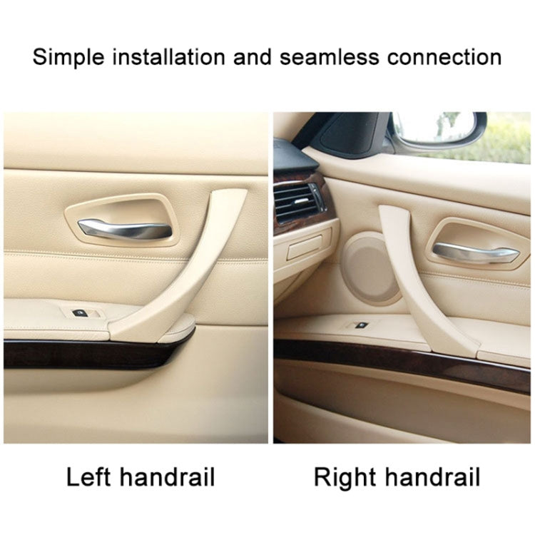 Car Left Side Inner Armrest Door Handle Assembly for BMW E90 2005-2012, Left and Right Drive Universal (Beige) - Door Handles by PMC TechLife | Online Shopping South Africa | PMC TechLife | Buy Now Pay Later Mobicred