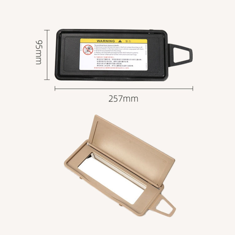 Car Front Row Left Sun Visor Makeup Mirror for Mercedes-Benz S Class W220 1998-2005, Left and Right Drive Universal (Black) - Interior Mirrors by PMC TechLife | Online Shopping South Africa | PMC TechLife | Buy Now Pay Later Mobicred