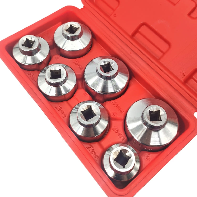 ZK-077 7 in 1 Car Cartridge Housing Oil Filter Cap Wrench Socket Set Tool Kit - Engine Repair Tools by PMC TechLife | Online Shopping South Africa | PMC TechLife | Buy Now Pay Later Mobicred
