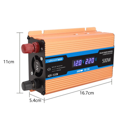 Carmaer Modified Sine Wave 24V to 220V 500W Car Multi-function Double Digital Display Inverter Household Power Converter - Modified Square Wave by PMC Jewellery | Online Shopping South Africa | PMC Jewellery | Buy Now Pay Later Mobicred