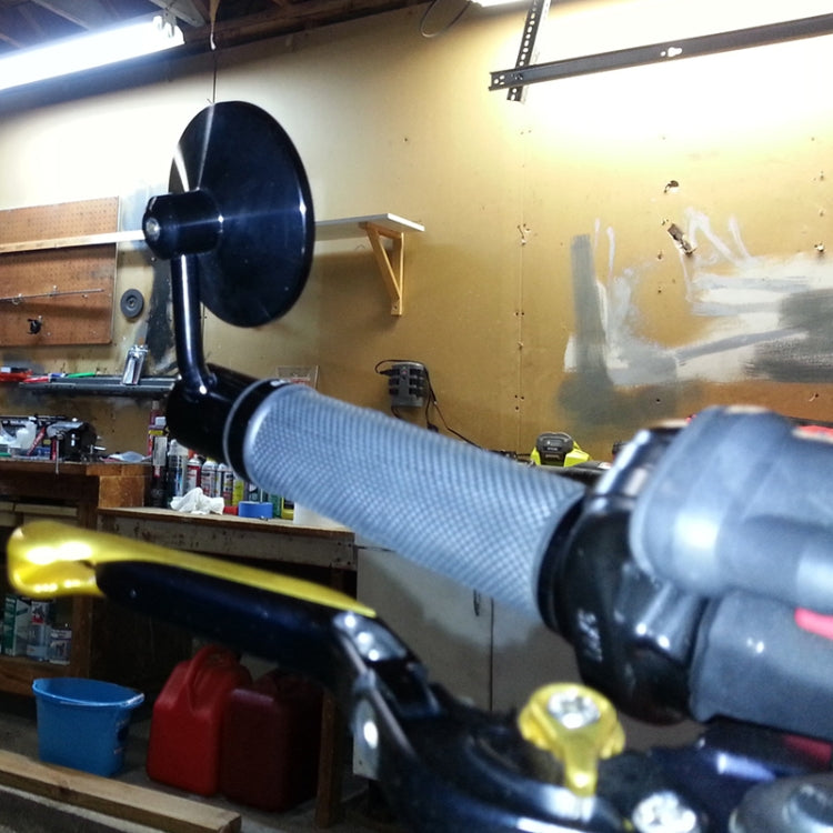 Motorcycle Round Shape Reflective Mirror Rearview Mirror (Silver) - Side Mirrors by PMC TechLife | Online Shopping South Africa | PMC TechLife | Buy Now Pay Later Mobicred