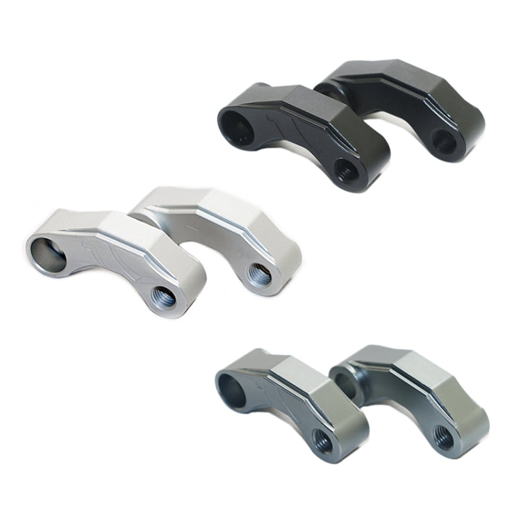 SF-YSZ-2 Mirror Code Motorcycle Modification Aluminum Alloy CNC Rearview Extension Bracket Set (Titanium Color) - Others by PMC TechLife | Online Shopping South Africa | PMC TechLife | Buy Now Pay Later Mobicred