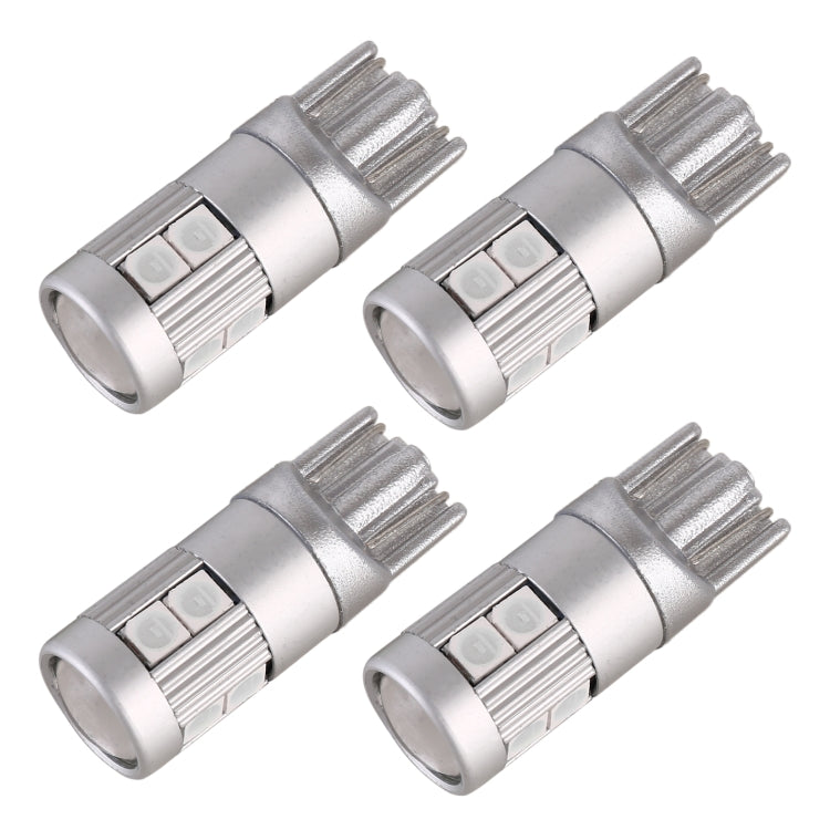 4 PCS T10 DC12V / 2W Car Clearance Light 9LEDs SMD-3030 Lamp Beads (Blue Light) - Clearance Lights by PMC TechLife | Online Shopping South Africa | PMC TechLife | Buy Now Pay Later Mobicred