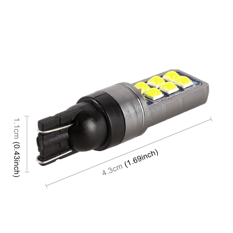 4 PCS T10 DC12V / 4W Car Clearance Light 12LEDs SMD-3030 Lamp Beads (White Light) - Clearance Lights by PMC TechLife | Online Shopping South Africa | PMC TechLife | Buy Now Pay Later Mobicred