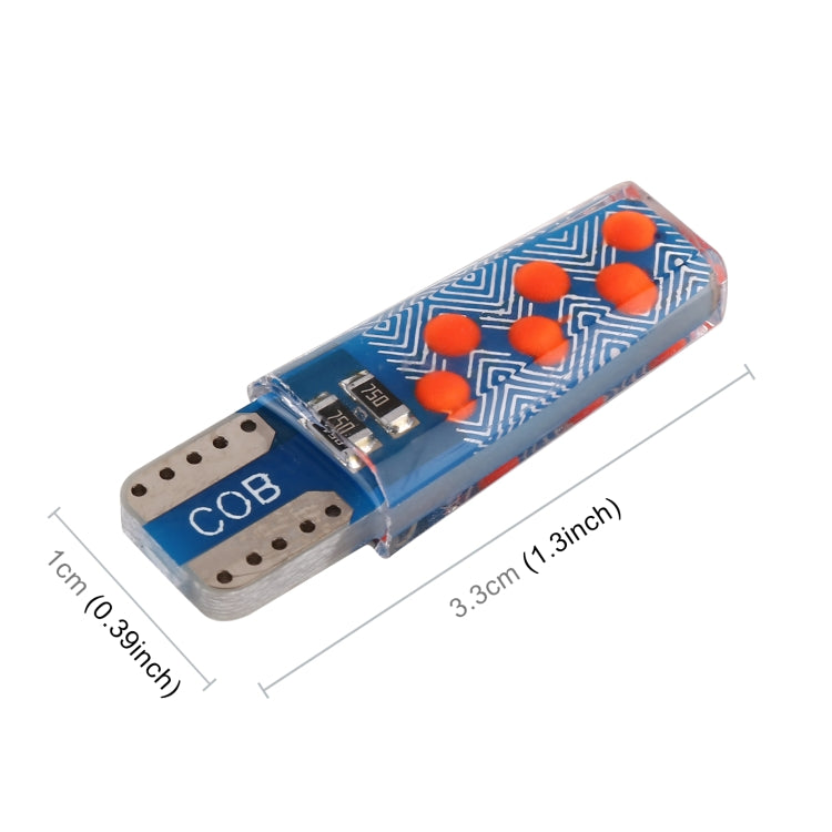 10 PCS T10 DC12V / 1.2W Car Clearance Light 12LEDs COB Lamp Beads (Red Light) - Clearance Lights by PMC TechLife | Online Shopping South Africa | PMC TechLife | Buy Now Pay Later Mobicred