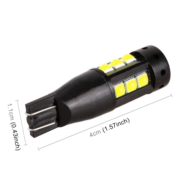 2 PCS T10 DC12V / 6.5W Car Clearance Light 15LEDs SMD-3030 Lamp Beads (White Light) - Clearance Lights by PMC TechLife | Online Shopping South Africa | PMC TechLife | Buy Now Pay Later Mobicred