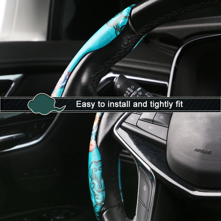 Car Universal China-Chic Relief Steering Wheel Cover (Tiger) - Steering Wheel Accessories by PMC TechLife | Online Shopping South Africa | PMC TechLife | Buy Now Pay Later Mobicred
