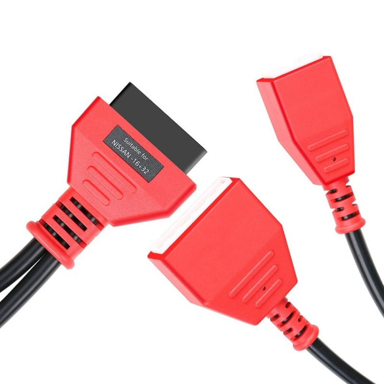 16 + 32 Pin External Thread to OBD2 Extension Cable for Nissan Sylphy - Cables & Connectors by PMC TechLife | Online Shopping South Africa | PMC TechLife | Buy Now Pay Later Mobicred