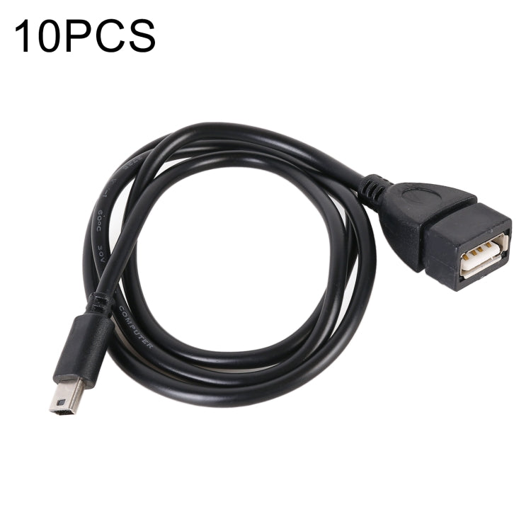 10 PCS Car OTG Head to USB Cable, Cable Length: 80cm - Terminal connectors by PMC TechLife | Online Shopping South Africa | PMC TechLife | Buy Now Pay Later Mobicred