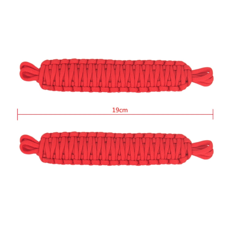 Pair Car Door Limit Braided Rope Strap for Jeep Wrangler (Red) - Other Tools by PMC TechLife | Online Shopping South Africa | PMC TechLife | Buy Now Pay Later Mobicred