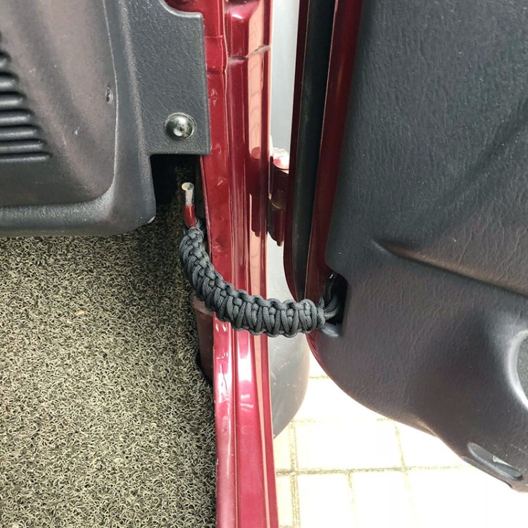 Pair Car Door Limit Braided Rope Strap for Jeep Wrangler (Red) - Other Tools by PMC TechLife | Online Shopping South Africa | PMC TechLife | Buy Now Pay Later Mobicred