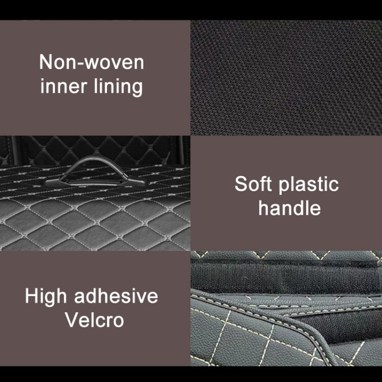 Car Trunk Foldable Storage Box, Rhombic Grid Small Size: 33 x 32 x 30cm (Black Red) - Stowing Tidying by PMC Jewellery | Online Shopping South Africa | PMC Jewellery | Buy Now Pay Later Mobicred